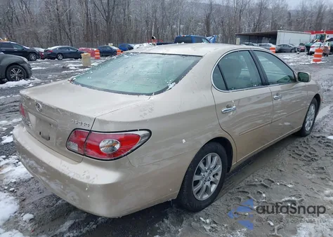 2004 Lexus Es 330 z USA, uszkodzony, nr VIN JTHBA30G145023105